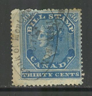 Canada Fb12,  1864 30c Queen Victoria 1st Federal Bill Issue,  Revenue Stamp photo