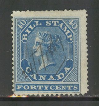 Canada Fb13,  1864 40c Queen Victoria 1st Federal Bill Issue,  Revenue Stamp photo