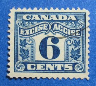 1915 6c Canada Excise Tax Revenue Vd Fx40 B 40 Cs15254 photo