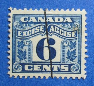 1915 6c Canada Excise Tax Revenue Vd Fx40 B 40 Cs15255 photo