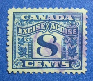 1915 8c Canada Excise Tax Revenue Vd Fx41 B 41 Cs15259 photo