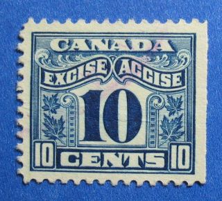1915 10c Canada Excise Tax Revenue Vd Fx42 B 42 Cs15273 photo