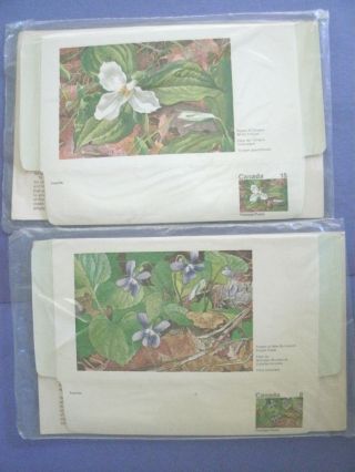 12 1973 Canada Postal Stationery Floral Aerogrammes & Domestogrammes Vintage photo