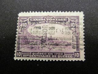 1908 Quebec Canada 10 Cent Stamp,  101,  C.  V.  $140.  00 photo