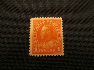 1911 Canada $1 Stamp,  122b,  Cat.  $450.  00 photo