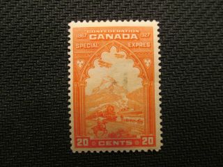 1927 Canada Mh 20 Cent Stamp E3,  Cat.  $27.  50 photo