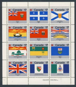 Canada 1979 Canada Day Mini - Sheet Sg 944a To Sg 944l photo
