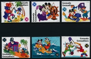 Grenada Grenadines 1763 - 8 Disney,  Mickey ' S High Sea Adventure,  Ship photo
