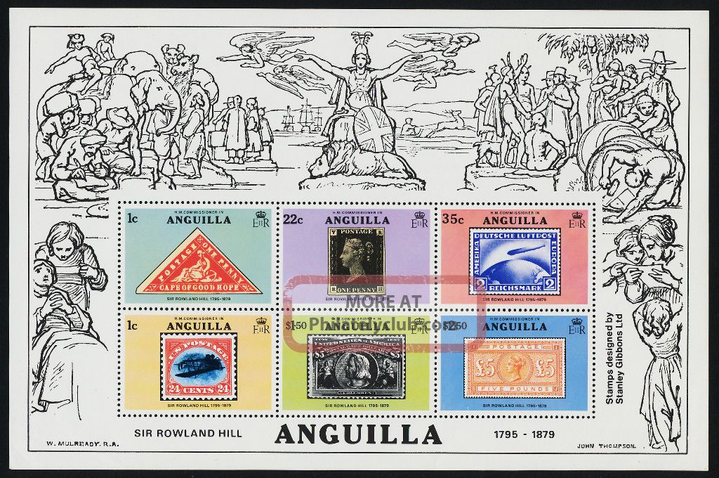 Anguilla 354a Stamp On Stamp,  Aircraft British Colonies & Territories photo