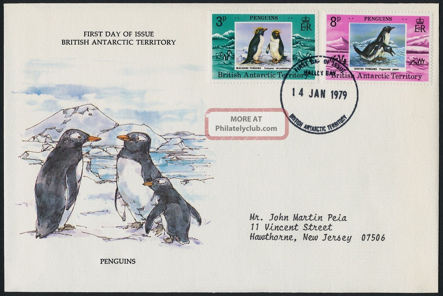 British Antarctic Territory 72 - 3 Fdc Penguins,  Birds British Colonies & Territories photo