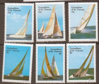 Grenadines Of St.  Vincent Sg547/52 1988 Regatta photo
