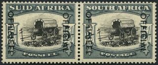 South Africa Sg O49 1951 5/ - Black And Blue - Green. photo