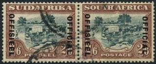 South Africa Sg O18a 1934 2s.  6d.  Green And Brown photo