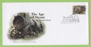 Norfolk Island 2002 Age Of Steam,  Yearmans Mill First Day Cover photo