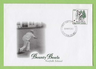 Norfolk Island 2002 Bounty Bowls Self Adhesive On First Day Cover photo