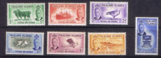 Falkland Island 1952 Kgvi Pictorials Ss To 9d - Mh photo