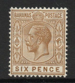 Bahamas Sg122a 1922 6d Bistre - Brown 