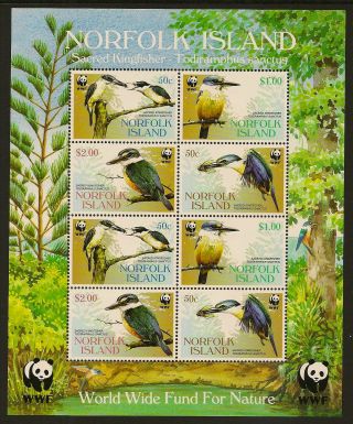 Norfolk Island Miniature Sheet :2004 Kingfisher Sg Ms 898 Unmounted photo