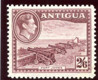 Antigua 1938 Kgvi 2s6d Brown - Purple.  Sg 106. photo