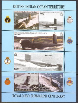British Indian Ocean Territory 2001 Submarine Centenary Miniature Sheet photo