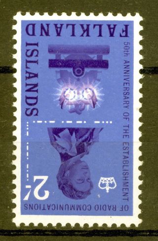 Falkland Islands Sg 210w 1962 Radio 2/ - With Inverted Watermark photo