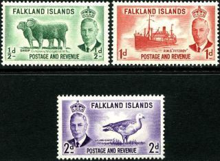 Falkland Islands 1952 Definitives Unmounted. photo