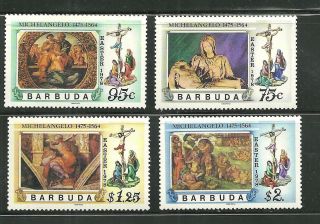 Barbuda 328 - 31 Michelangelo Easter Paintings photo