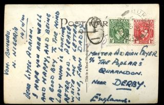 Nigeria 1940 Its A Feast Rp Ppc To Uk 1d + ½d Bukuru Postmark photo