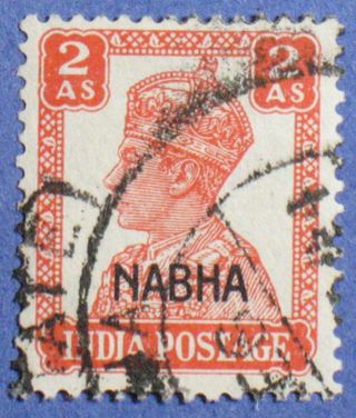 1943 Nabha India 2a Scott 106 S.  G.  111 Cs01121 photo
