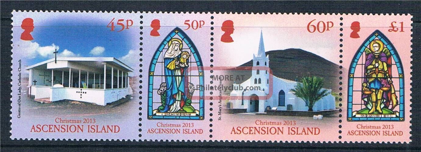 Ascension Is 2013 Christmas 4v Strip British Colonies & Territories photo