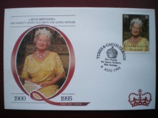 Cover 95th B/day Queen Mother - Turks & Caicos Islands (4) photo