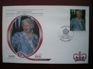 Cover 95th B/day Queen Mother - Dominica (2) photo