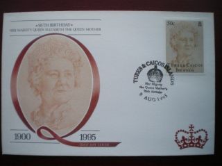 Cover 95th B/day Queen Mother - Turks & Caicos Islands (3) photo