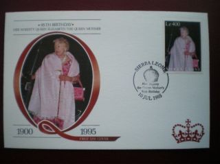 Cover 95th B/day Queen Mother - Sierra Leone (2) photo