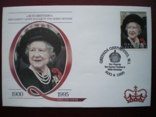 Cover 95th B/day Queen Mother - Grenada Grenadines (1) photo