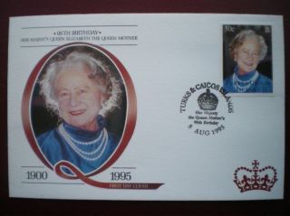 Cover 95th B/day Queen Mother - Turks & Caicos Islands (2) photo