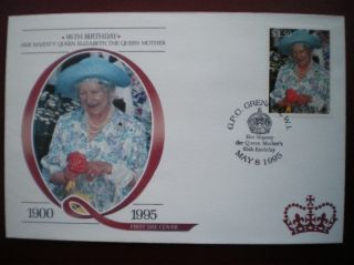 Cover 95th B/day Queen Mother - Gpo Grenada (1) photo