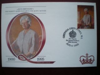 Cover 95th B/day Queen Mother - Grenada Grenadines (3) photo
