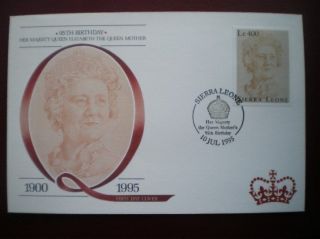 Cover 95th B/day Queen Mother - Sierra Leone (4) photo