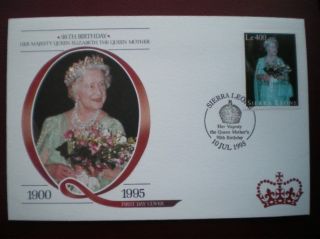 Cover 95th B/day Queen Mother - Sierra Leone (3) photo