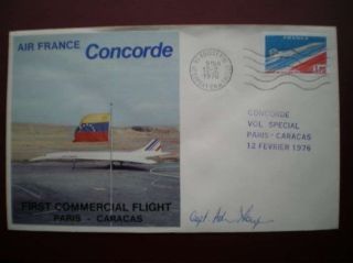 1976 Air France Signed Concorde Cover photo