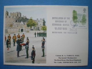 Army Cover Installation Of The Covernor Of Edinburgh Castle photo