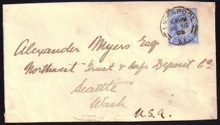 Gb 1902 2.  1/2d Sg 230 On Envelope Liverpool 16 Oct 1905 photo