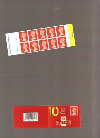 Hd5 A Cyl W7w7w8 Gb Stamp Booklet 1st (black Barcode) photo