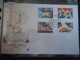 Great Britain First Day Cover 1981 Disabled Persons photo