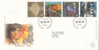 (30382) Clearance Gb Fdc Workers Tale - Bureau 4 May 1999 photo