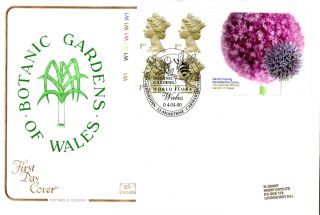 4 April 2000 Botanic Label Cyl Cotswold First Day Cover Wales Shs photo