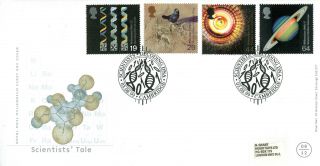 3 August 1999 Scientists Tale Royal Mail First Day Cover Decoding Dna Shs photo