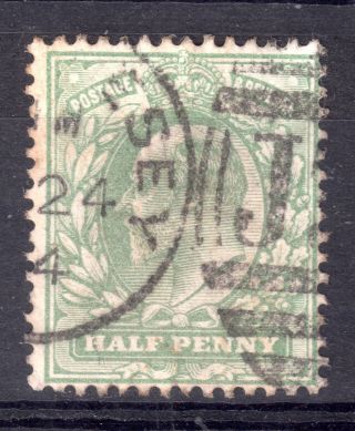 Gb = Town/village Cancel.  On E7 Stamp - `j32` East Molesey,  Duplex Cancel photo