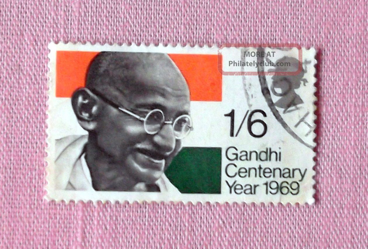 Qe Com - Gandhi Centenary Year - 13/8/1969 - Good Elizabeth II photo